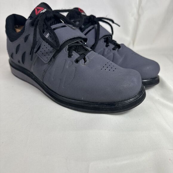 Reebok Lifter PR‎ Weightlifting Platform Shoes Men's Size 10 Gray BD2631 Workout - Picture 9 of 14